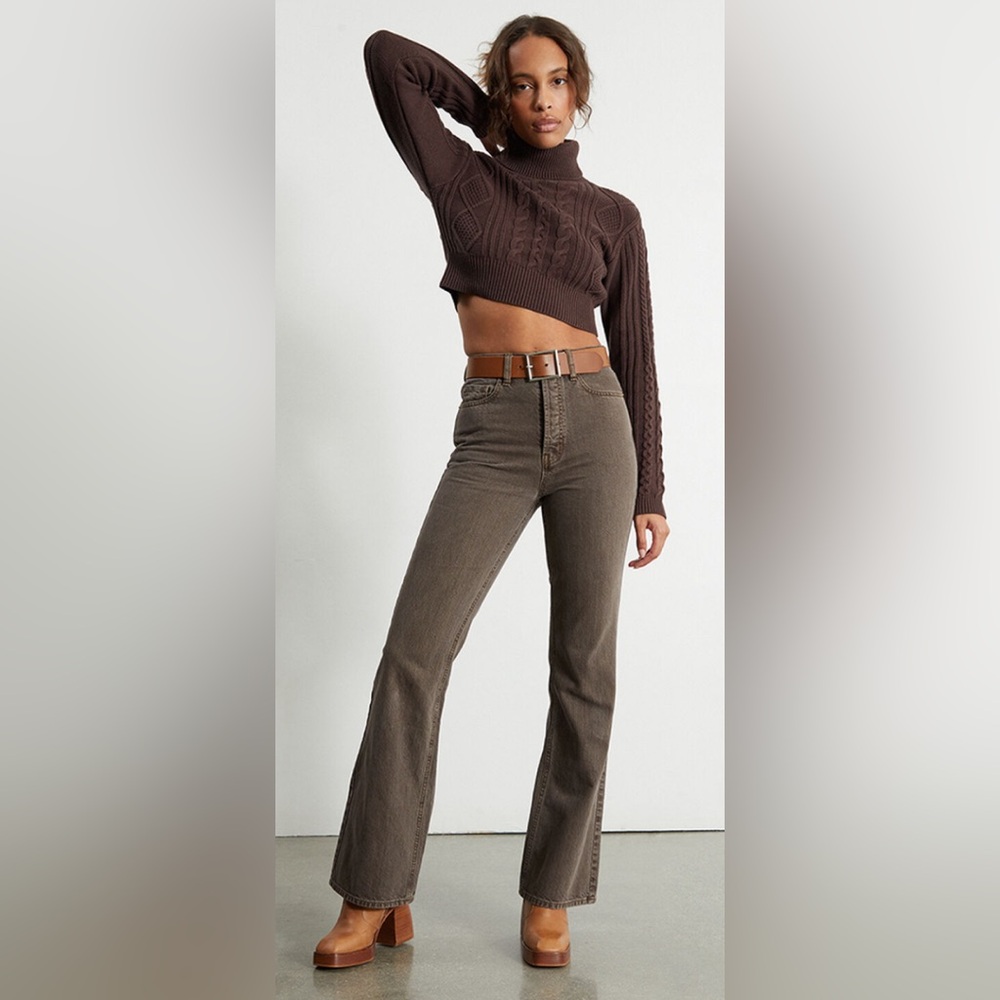 PacSun Brown High Waisted Bootcut Jeans size 23
